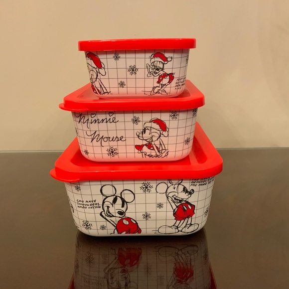 NEW Disney Christmas Sketchbook containers w/lids - Picture 2 of 4